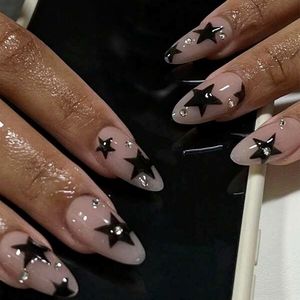 📢 4/$15 Rock Star Almond Press On Nails